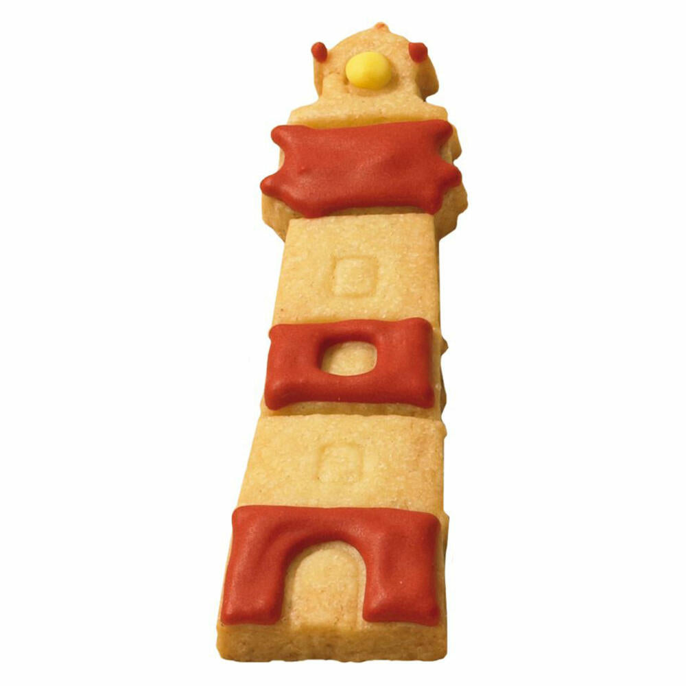 Birkmann Ausstechform Leuchtturm, Ausstecher, Plätzchenform, Keks, Plätzchen, Edelstahl, 9 cm, 191167