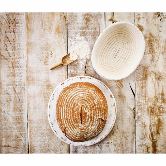Birkmann Laib & Seele Oval Proofing Basket, Proofing Basket, Bread Basket, Bread Form, Rattan, 24.5 x 18.5 cm, 209077