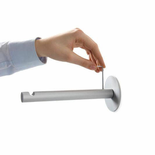 Authentics Wardrope Wall Mount, for Rope Coat Rack, Steel, White, 8089056