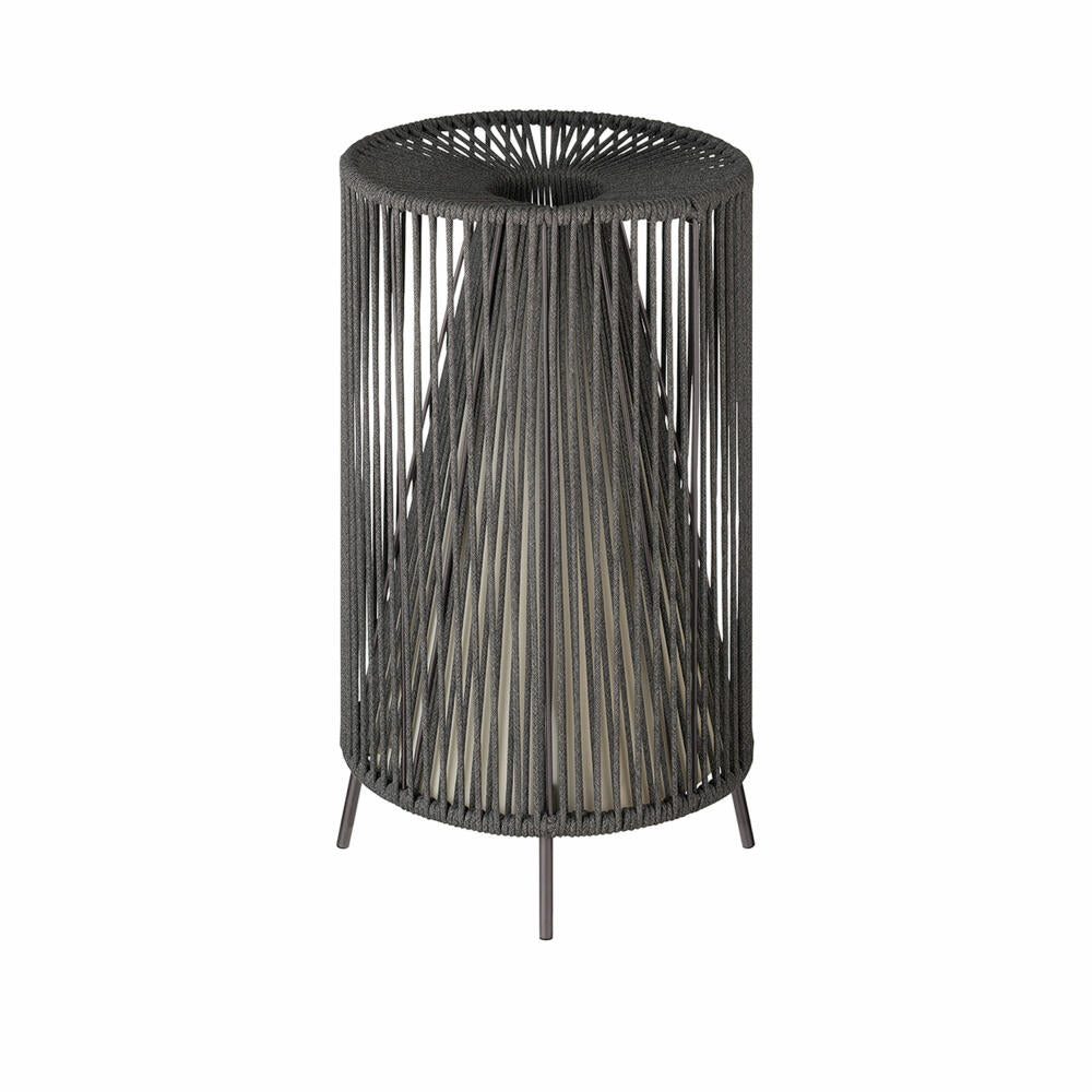 Blomus Mobile LED Rope, floor lamp, stainless steel / silicone, coal, 54 cm, 66241