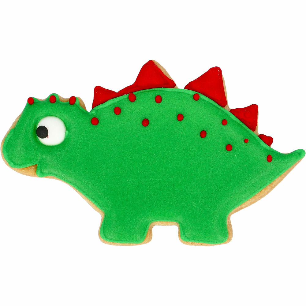 Birkmann Ausstechform Dinosaurier Stegosaurus, mit Innenprägung, Ausstecher, Plätzchenform, Keks, Plätzchen, Edelstahl, 10 cm, 198951