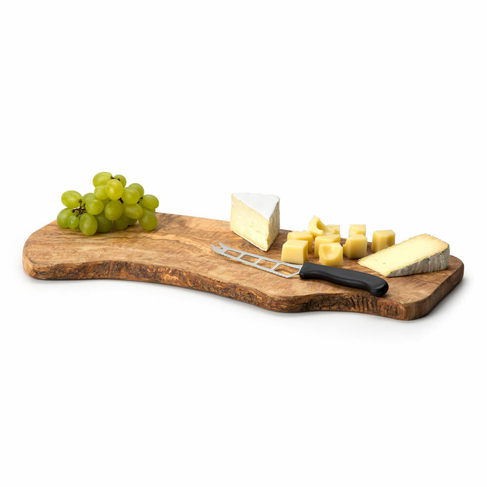 Continenta cutting board natural form, kitchen board, serving board, wooden board, olive wood, L 50 cm, 4992