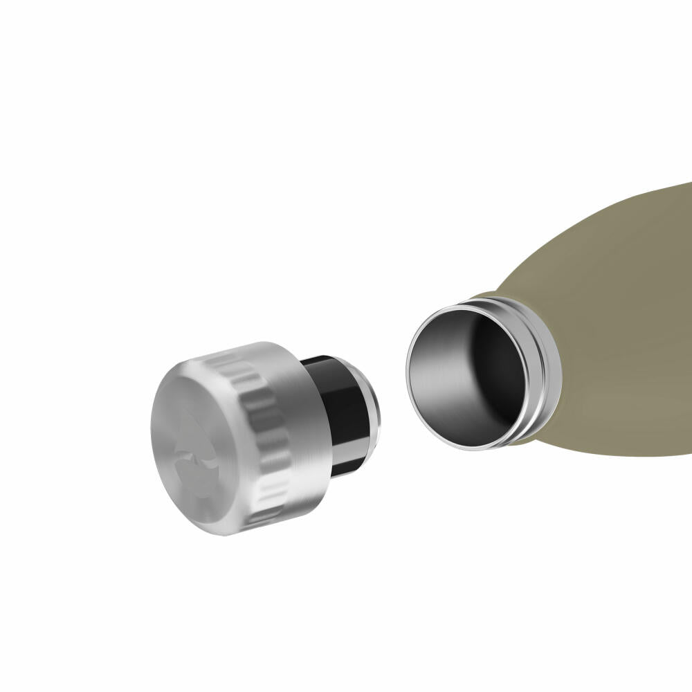 FLSK Trinkflasche Khaki, Isolierflasche, Thermoflasche, Flasche, Edelstahl, 500 ml, 1010-0500-0020