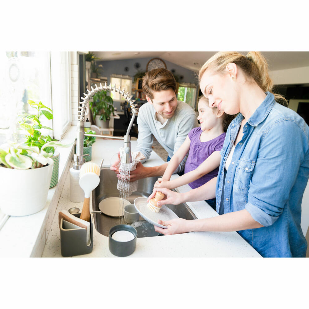 Full Circle Home Dishwashing Brush Be Good, Cleaning Brush, Bamboo, Recycled Plastic, 23.5 cm, FC10108W