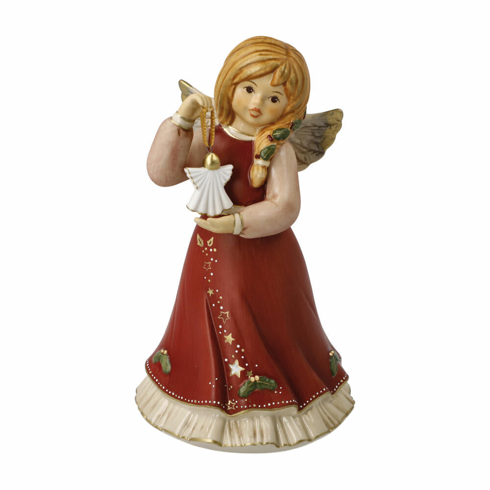 Goebel Dekofigur Engel Himmlische Festtage, Steingut, Bordeaux, 15.5 cm, 41661291