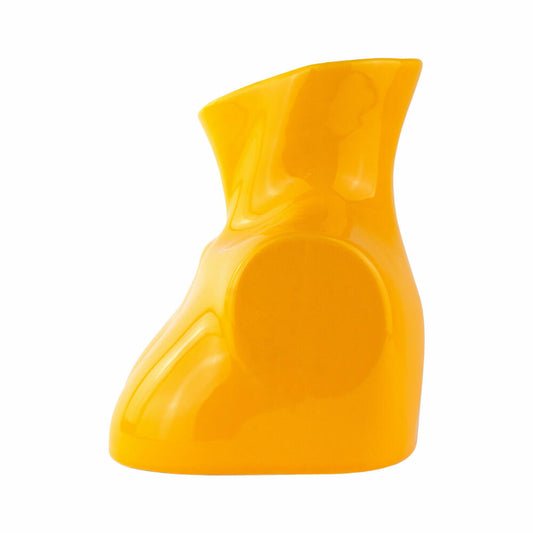 Donkey Products Arts of Parts Torso Vase, Blumenvase, Dekovase, Dekoration, Steingut, Gelb, 25 x 17 x 21 cm, 211013