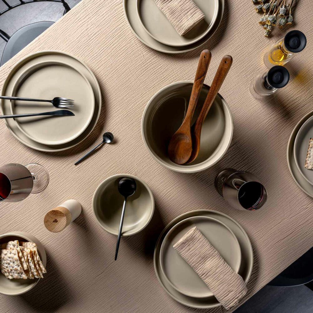 Leonardo Keramikschale ROMA, Schale, Schüssel, Keramik, Beige, 22 cm, 026365