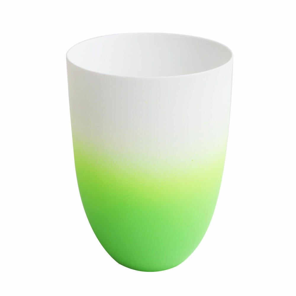 ASA Selection Neon Vase / Lantern, Decorative Vase, Candle Holder, Porcelain, Green, H 12 cm, 10111129