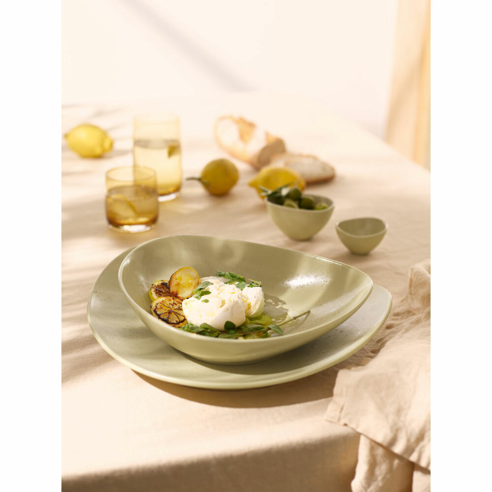 ASA Selection Cuba Panna soup / pasta plate, soup plate, pasta plate, dinner plate, stoneware, nude, 27 cm, 1220415