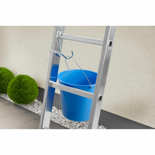 Hailo Eimerhaken SafetyLine, Eimerbefestigung, Leiterzubehör, Metall, Silber, 9952-001