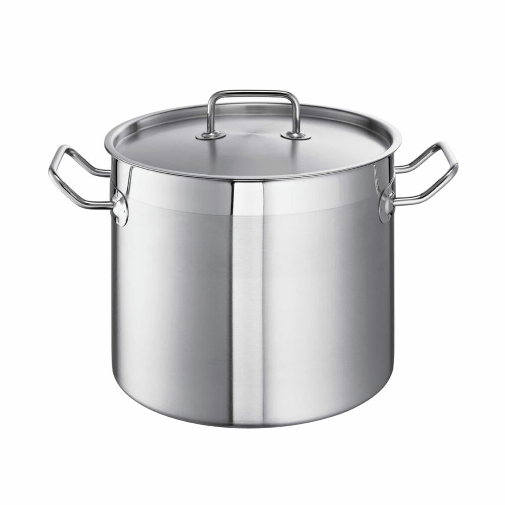 Schulte-Ufer soup pot Profi-Line i, cooking pot, universal pot, stainless steel 18/10, 24 cm, 9 L, 6466-24 i