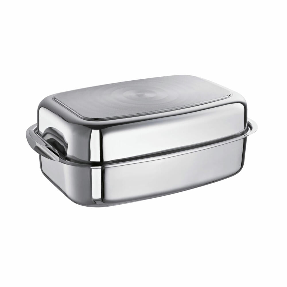 Schulte-Ufer all-purpose roaster, multi-roaster, stainless steel 18/10, 42x27 cm, 6 L, 67067-36