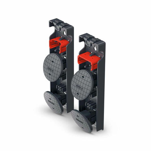 Hailo Wechselfuß-Set EasyClix Garden - Größe L, Leiterfüße, Leiterzubehör, Kunststoff, Schwarz, 9948-001