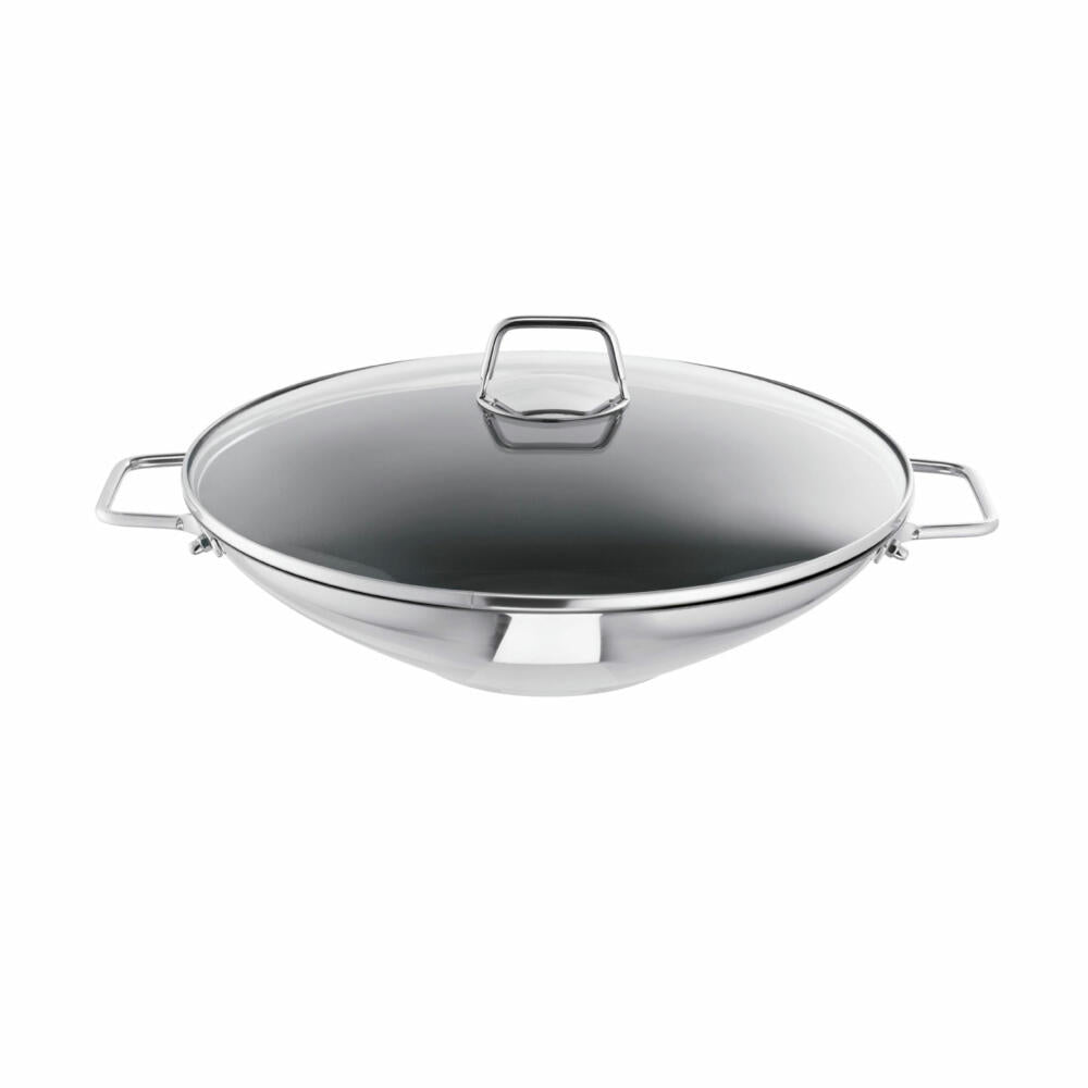 Schulte-Ufer Wok Wega, pan, including accessories, stainless steel 18/10, coated, 34 cm, 4.5 L, 66520-34