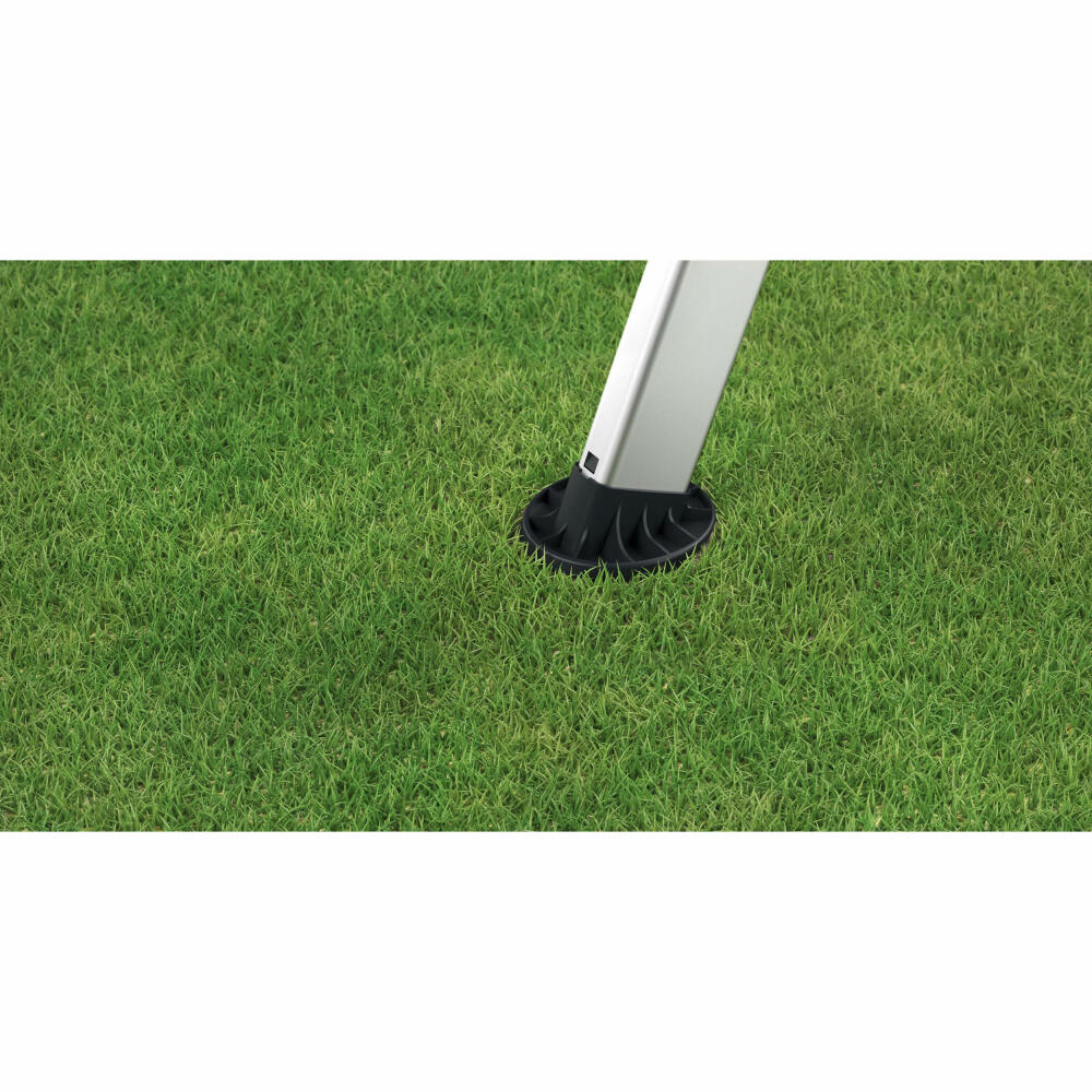Hailo interchangeable foot set EasyClix Garden - size L, ladder feet, ladder accessories, plastic, black, 9948-001
