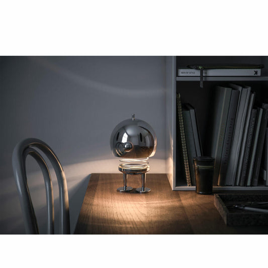 Hoptimist LED-Lampe XL Chrome, Leuchte, ABS-Kunststoff, Stahl, Chromfarben, 23 cm, 31990