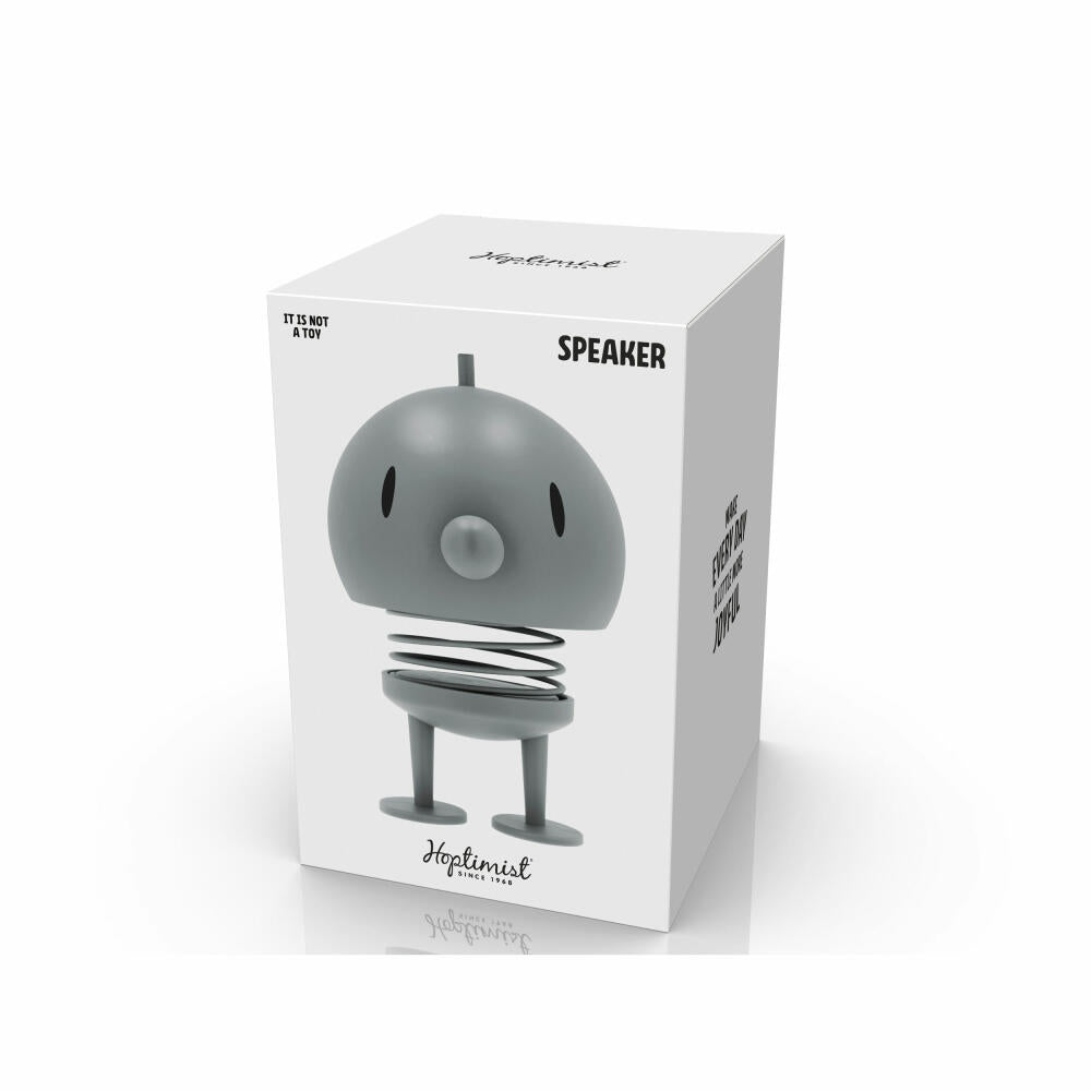 Hoptimist Lautsprecher Speaker L Soft Grey, ABS-Kunststoff, Stahl, Grau, 23 cm, 33161
