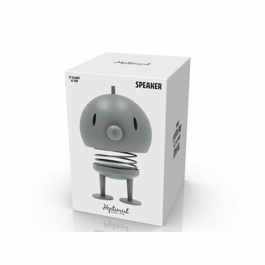 Hoptimist Lautsprecher Speaker L Soft Grey, ABS-Kunststoff, Stahl, Grau, 23 cm, 33161