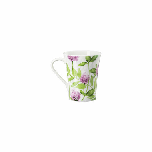 Hutschenreuther Henkelbecher Nora Wild Flowers - Klee, Bone China, Mehrfarbig, 400 ml, 02048-727469-15505