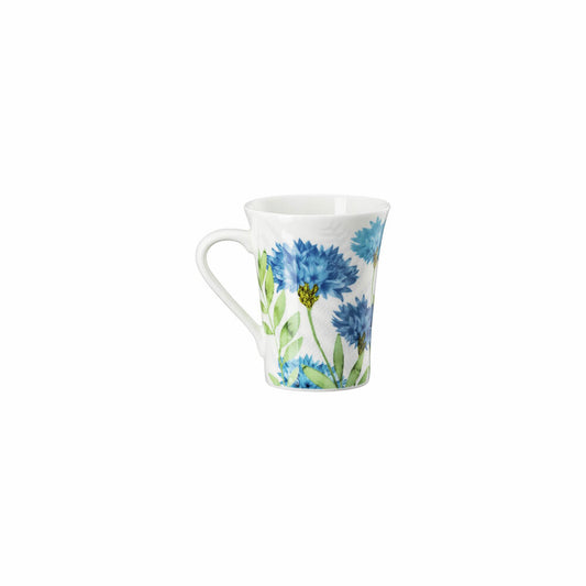 Hutschenreuther Henkelbecher Nora Wild Flowers - Kornblume, Bone China, Mehrfarbig, 400 ml, 02048-727466-15505