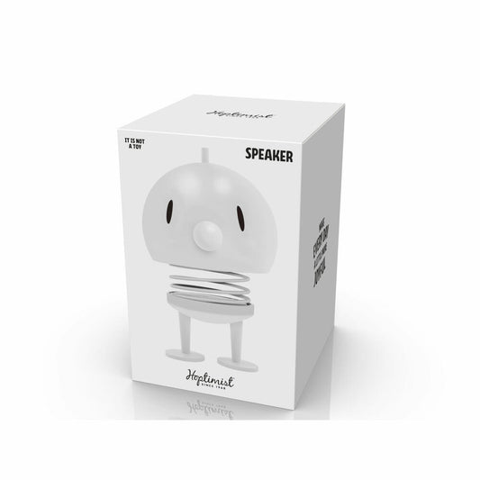 Hoptimist Lautsprecher Speaker L Soft White, ABS-Kunststoff, Stahl, Weiß, 23 cm, 33159