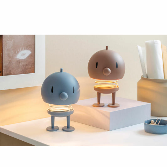 Hoptimist LED-Lampe XL Choko, Leuchte, ABS-Kunststoff, Stahl, Braun, 23 cm, 34142