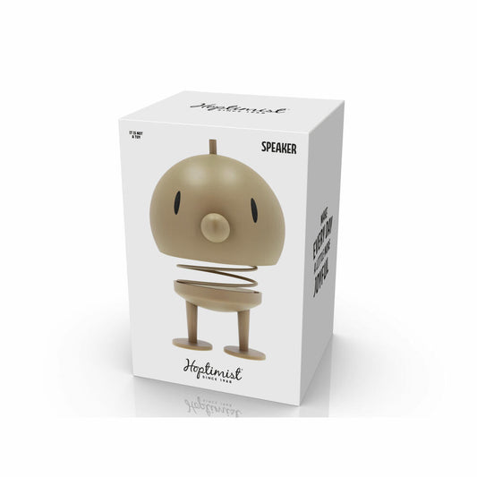 Hoptimist Lautsprecher Speaker XL Soft Latte, ABS-Kunststoff, Stahl, Beige, 23 cm, 33146