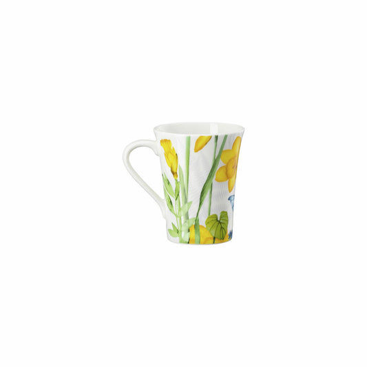 Hutschenreuther Henkelbecher Nora Wild Flowers - Osterglocke, Bone China, Mehrfarbig, 400 ml, 02048-727468-15505