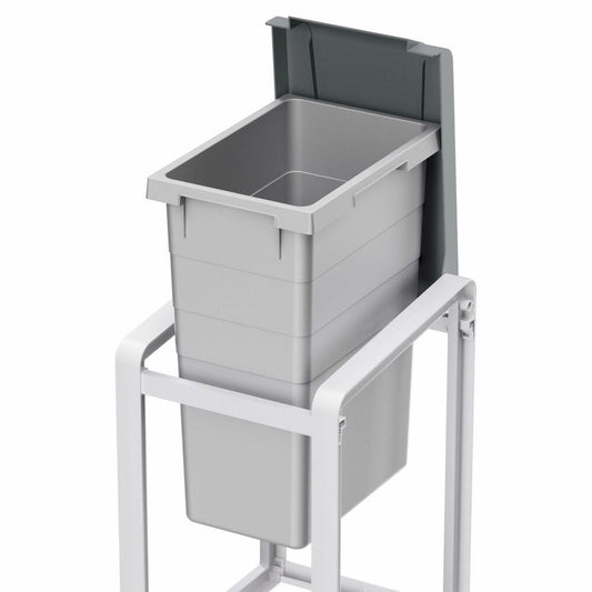 Hailo waste separation system ProfiLine Öko XL base unit, waste bin, waste separator, plastic, grey, 38 L, 0935-202