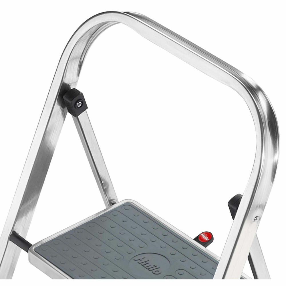 Hailo Trittleiter K70 StandardLine, Klappleiter, Aluminium, Schwarz, 3 Stufen, 4393-801