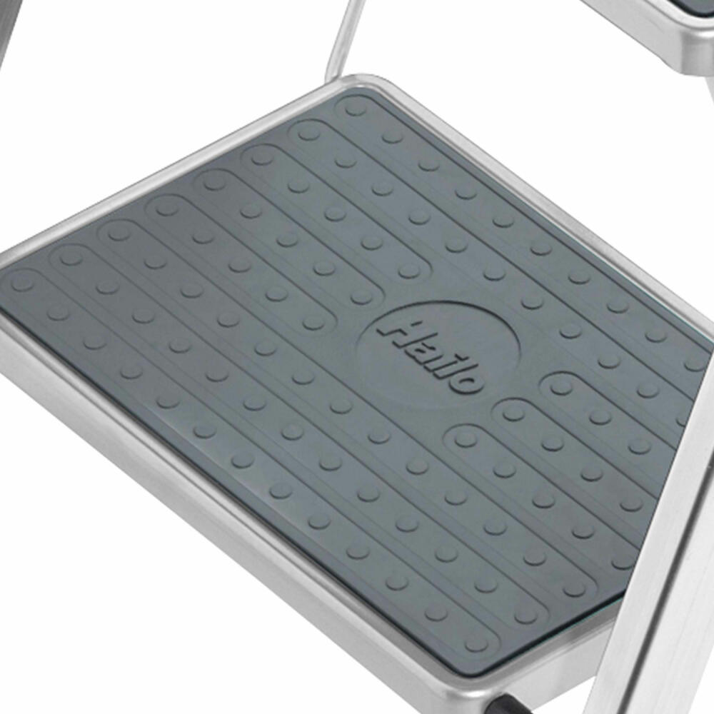 Hailo Trittleiter K70 StandardLine, Klappleiter, Aluminium, Schwarz, 2 Stufen, 4392-801