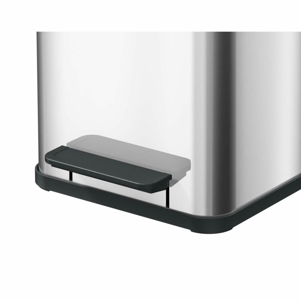 Hailo Treteimer Öko uno Plus M, Abfalleimer, Mülleimer, Edelstahl, 17 L, 0619-200