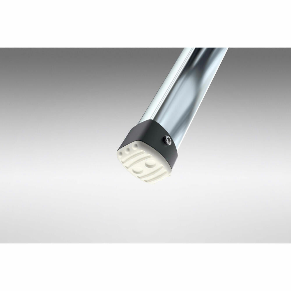 Hailo Trittleiter K100 TopLine, Haushaltsleiter, Aluminium, Silberfarben, 3 Stufen, 4303-301