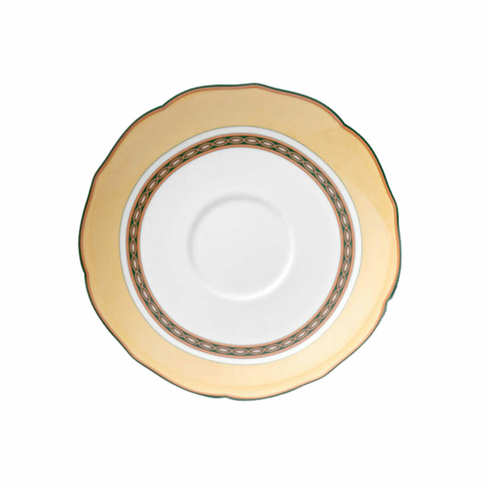 Hutschenreuther Maria Theresia Untertasse Spiegel für Kaffeetasse, Medley Alfabia, Porzellan, 14 cm, 14846