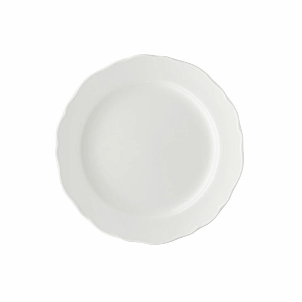 Hutschenreuther Maria Theresia Frühstücksteller, mit Fahne, Teller, Porzellan, Weiß, Spülmaschinenfest, Ø 19 cm, 10019