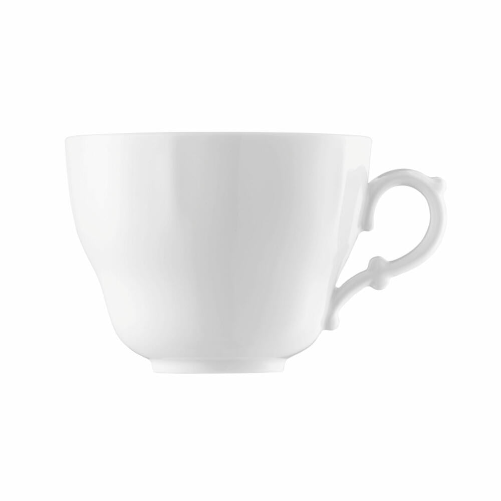 Hutschenreuther Maria Theresia Café Au Lait-Obertasse, Kaffeetasse, Porzellan, Weiß, Spülmaschinenfest, 340 ml, 14852