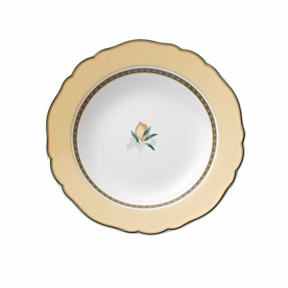 Hutschenreuther Maria Theresia Suppenteller mit Fahne, Medley Tierra, Porzellan, 21 cm, 10121