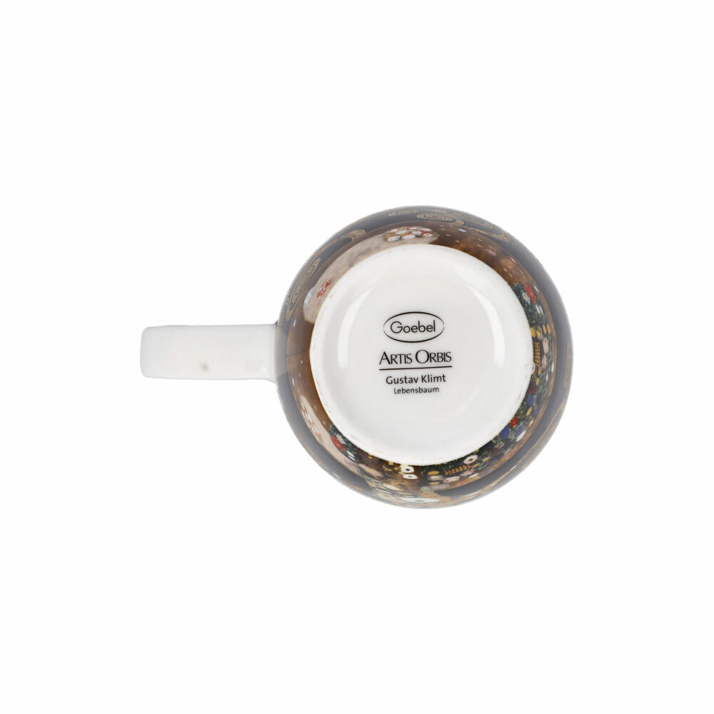 Goebel Teetasse mit Deckel und Sieb Gustav Klimt - Der Lebensbaum, Artis Orbis, Fine Bone China, 450 ml, 67072031