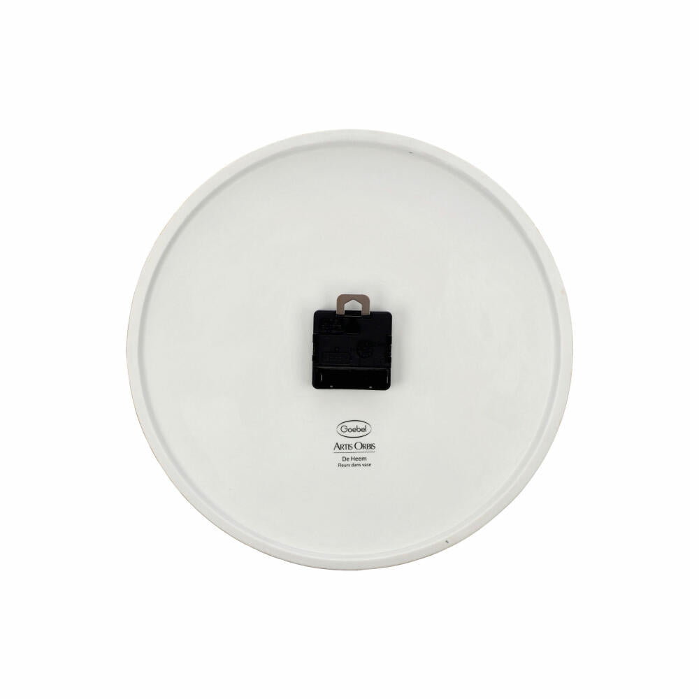 Goebel Wall Clock Jan Davidsz de Heem - Flowers in Vase, Artis Orbis, Porcelain, Colorful, 31 cm, 67069031