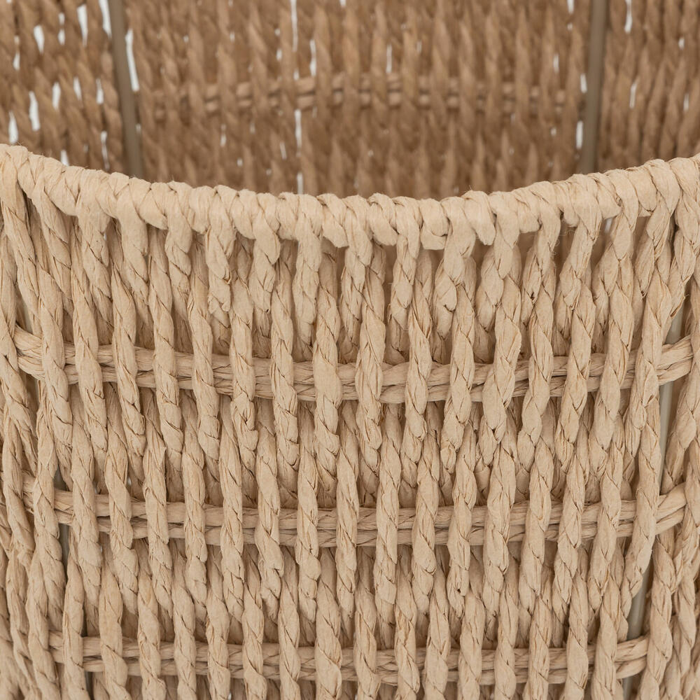 5five Simply Smart Papierkorb Kord, Mülleimer, Papiereimer, Schreibtisch, Papier, Beige, 13 L, 203149