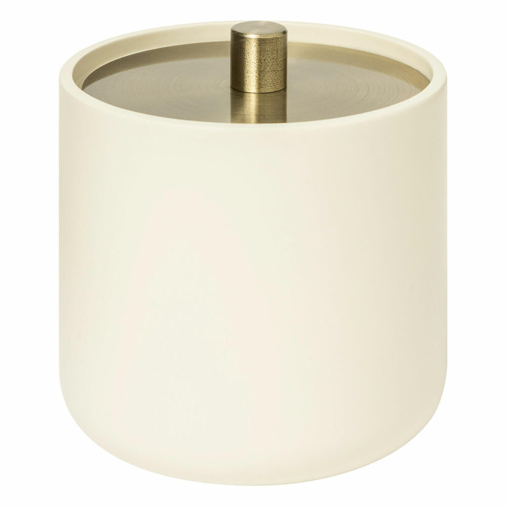 5five Simply Smart Wattepads Behälter Duo, Aufbewahrungsdose, Polyresin, Beige, 200196A