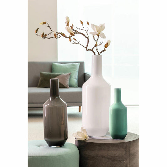 Leonardo Vase Milano, decorative vase, flower vase, soda-lime glass, gray, 50 cm, 041579