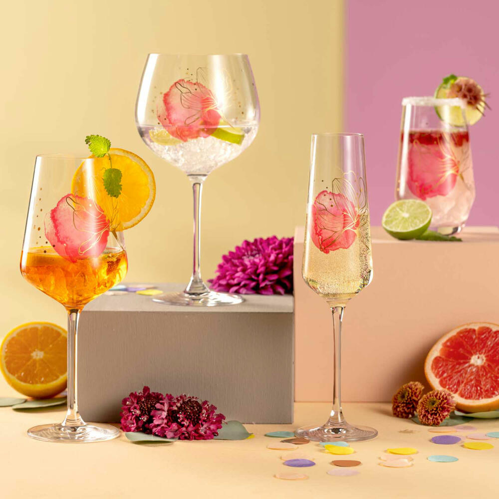 Leonardo Aperitifglas Presente Blüte, Kristallglas, Mehrfarbig, 560 ml, 044480
