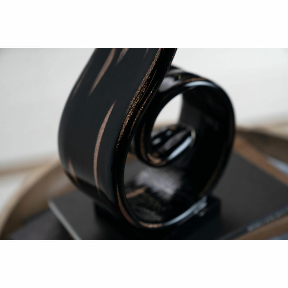Leonardo Object Casolare, decorative object, decorative figure, sculpture, soda-lime glass, black, 40 cm, 041672