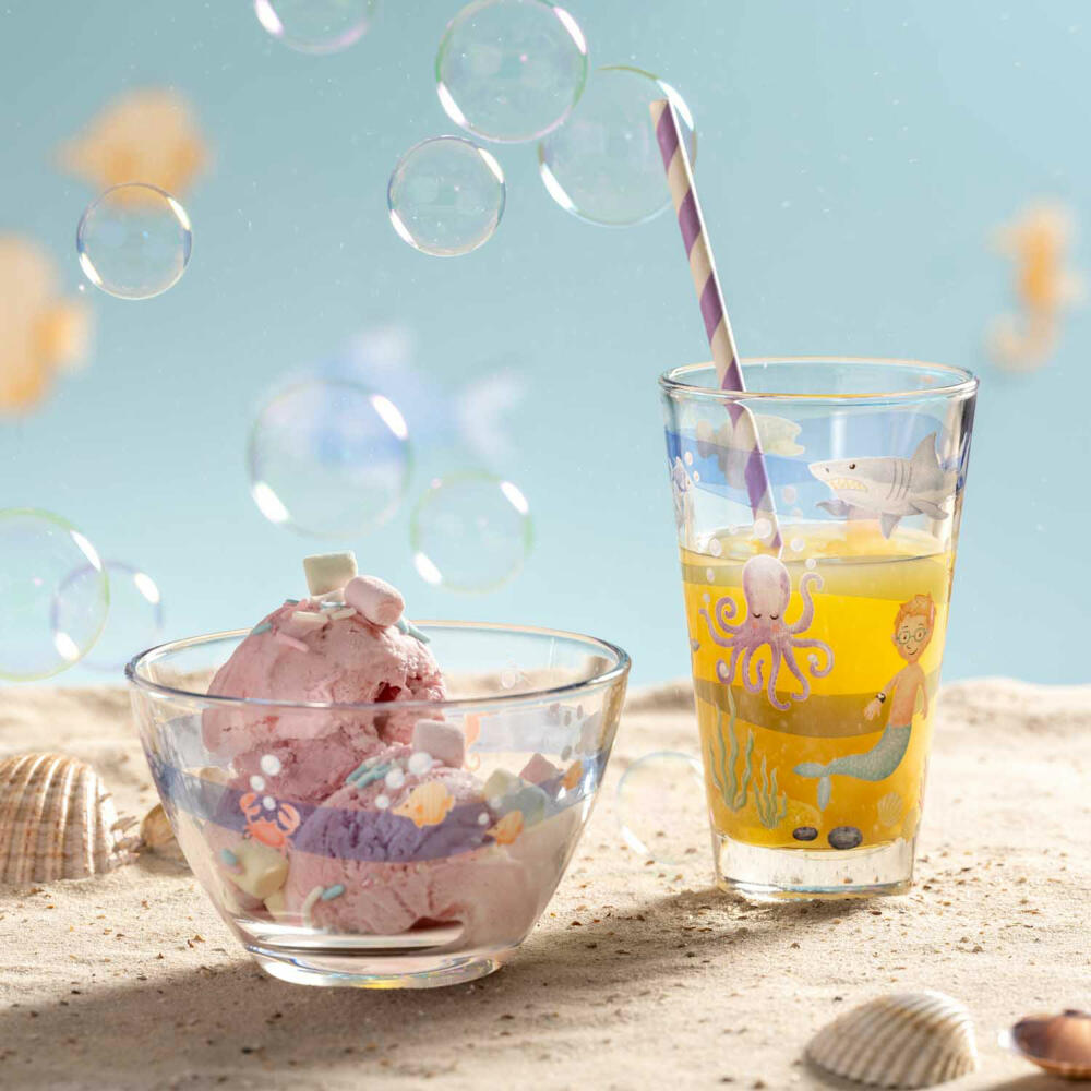 Leonardo Bowl Bambini Avventura Sea, Bowl, Small Bowl, Soda-lime Glass, Multicoloured, 12 cm, 044421