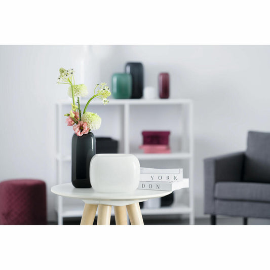 Leonardo Vase Milano, decorative vase, flower vase, soda-lime glass, gray, 21 cm, 041652