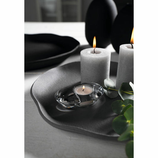 Leonardo Tischlicht Casolare, Teelichthalter, Windlicht, Kalk-Natron Glas, klar, 3 cm, 041831