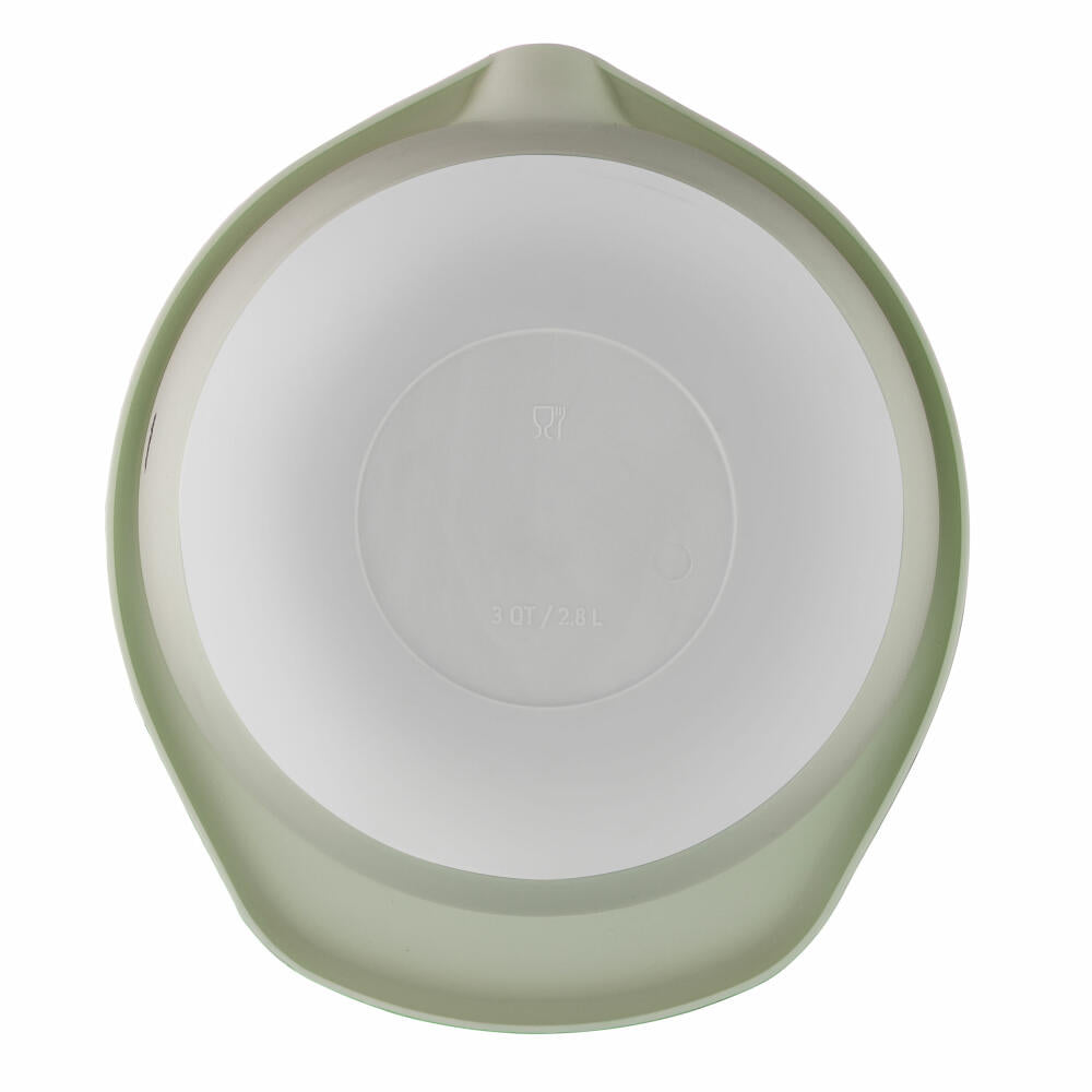 Emsa Rührschüssel Prep & Bake, PP-Kunststoff, TPR, Grün, Grau, 2.8 L, K32428