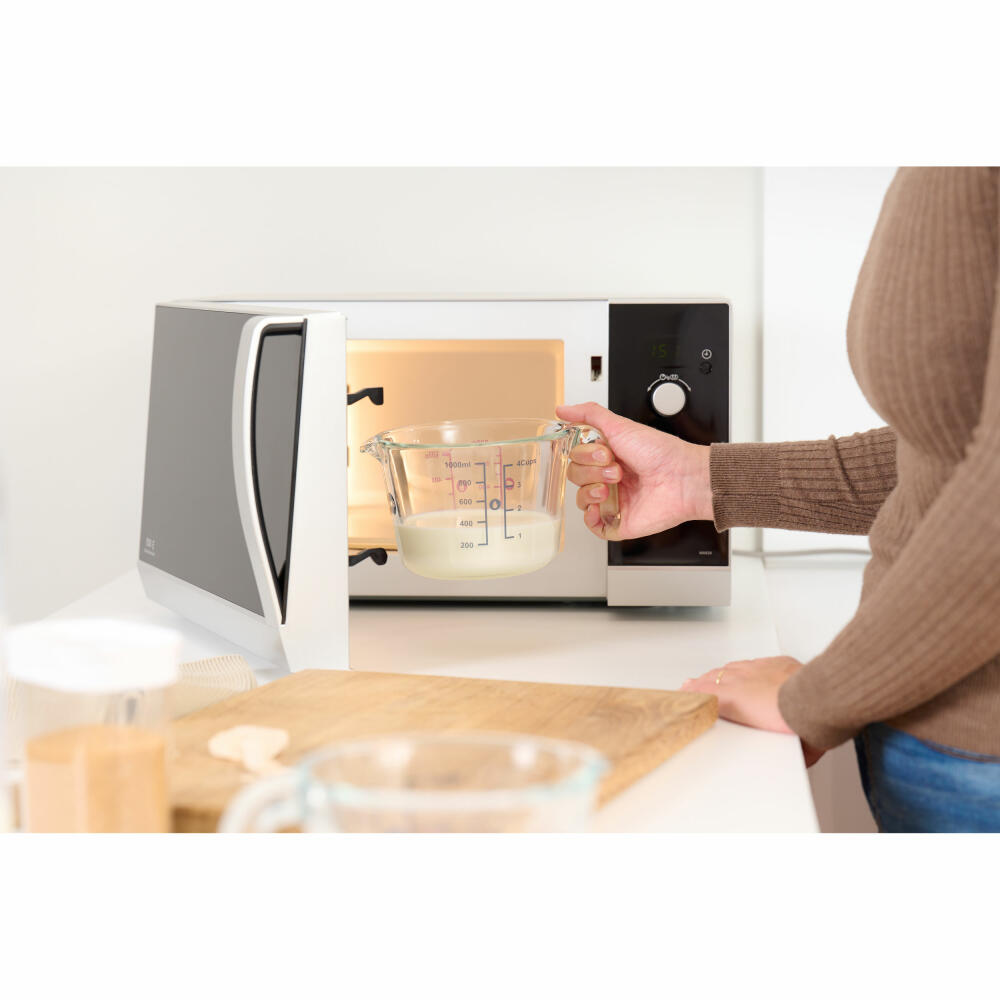 Emsa Messkanne Prep & Bake, Messbecher, Glas, Transparent, 1 L, K32361