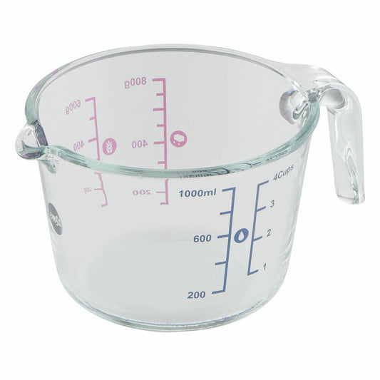 Emsa Messkanne Prep & Bake, Messbecher, Glas, Transparent, 1 L, K32361